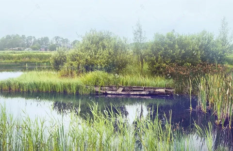 Image of Exquisite Pastoral Landscape Wallpaper Murals, Custom Sizes Available