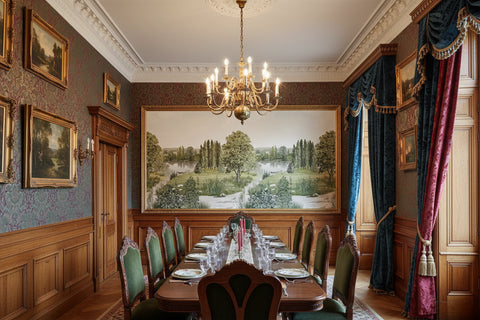 Image of Exquisite Pastoral Landscape Wallpaper Murals, Custom Sizes Available