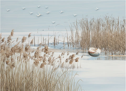 Image of Calming Sea Grass Wallpaper Murals, Custom Sizes Available
