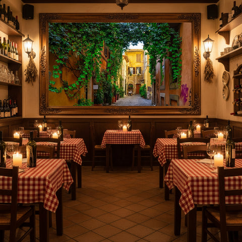 Image of Stunning Ivy Covered Arch European Street Wallpaper Mural, Custom Sizes Available