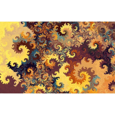 Image of Awesome Geometric Fractal Design Wallpaper Mural, Custom Sizes Available