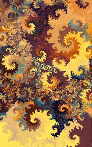 Image of Awesome Geometric Fractal Design Wallpaper Mural, Custom Sizes Available