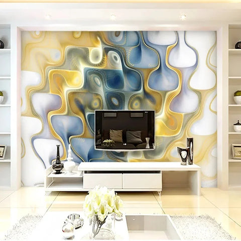 Image of Abstract Distorted Light Wallpaper Mural, Custom Sizes Available