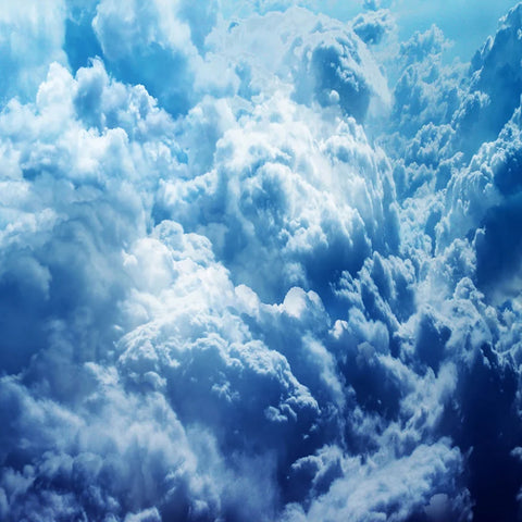 Image of Incredible Billowing Clouds Floor Mural. Custom Sizes Available