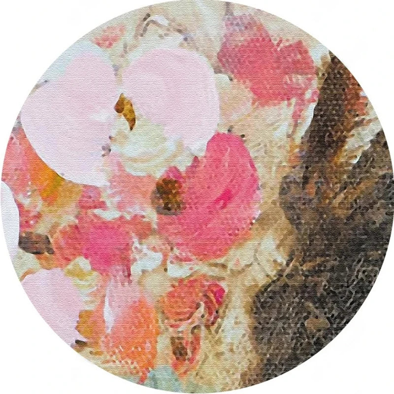 Lovely Hand- Painted Pink and White Dogwood Blossoms Wallpaper Mural, Custom Sizes Availablestom Sizes Available