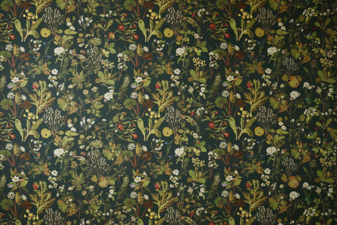 Image of Classical American Birds and Flowers Wallpaper Mural, Custom Sizes Available