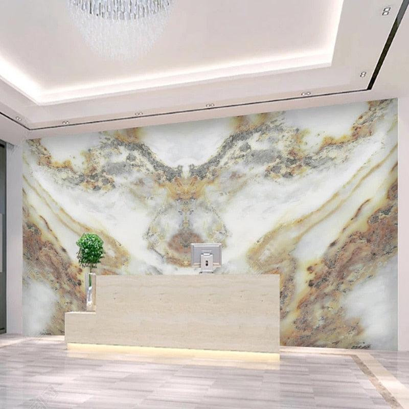 Awesome Eagle Formation Butterflied Marble Wallpaper Mural, Custom Sizes Available