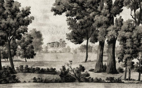 Image of Beautiful European Pastoral Wallpaper Mural, Custom Sizes Available