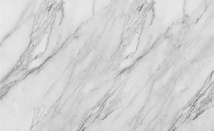 Papel pintado de mármol gris y blanco, tamaños personalizados disponibles