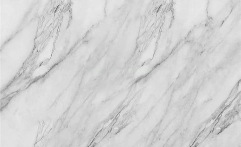 Image of Papel pintado de mármol gris y blanco, tamaños personalizados disponibles