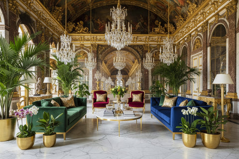 Image of Hall of Mirrors at Versailles Wallpaper Mural, Custom Sizes Available