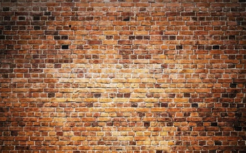 Image of Retro Red Brick Wall Wallpaper Mural, Custom Sizes Available