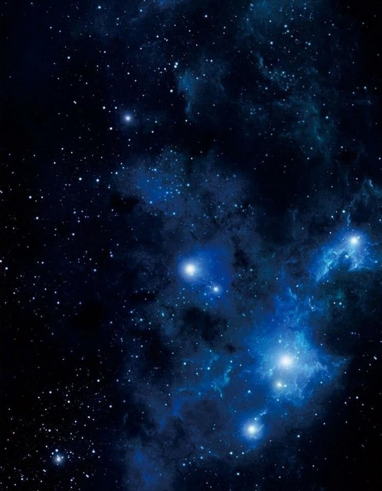 Beautiful Starry Sky Ceiling Wallpaper Mural, Custom Sizes Available