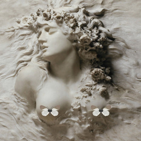 Image of 3D Carved Lady Relief Sculpture Wallpaper Mural, Custom Sizes Available Wall Murals Maughon's