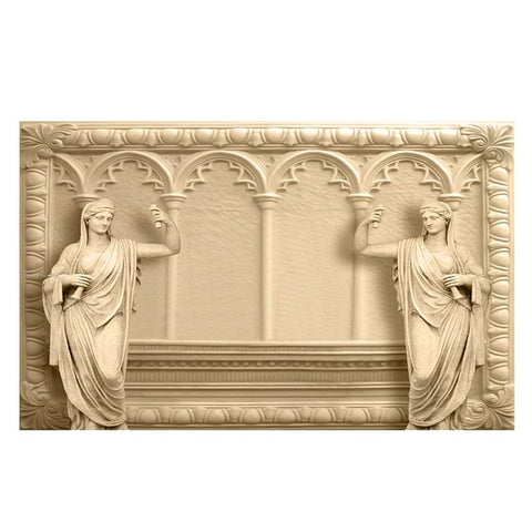 Image of 3D Greco-Roman Sculpture Wallpaper Mural, Custom Sizes Available Wall Murals Maughon's 
