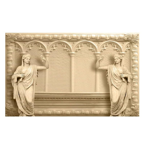 Image of 3D Greco-Roman Sculpture Wallpaper Mural, Custom Sizes Available Wall Murals Maughon's