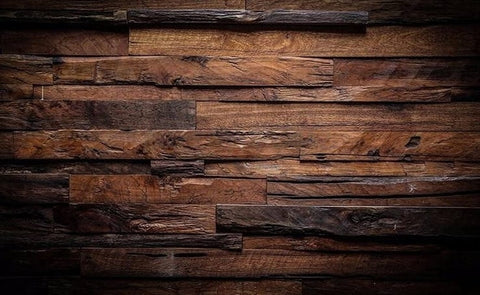 Image of Nostalgic Wood Railroad Ties Wallpaper Mural, Custom Sizes Available