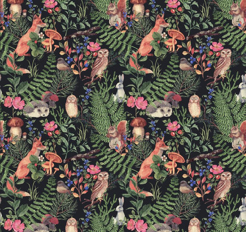 Image of Asian Inspired Animal Print Wallpaper Murals, Custom Sizes, Less Waste