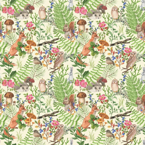 Image of Asian Inspired Animal Print Wallpaper Murals, Custom Sizes, Less Waste