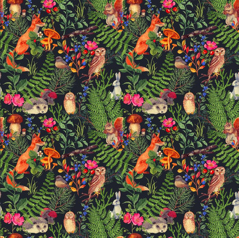 Image of Asian Inspired Animal Print Wallpaper Murals, Custom Sizes, Less Waste