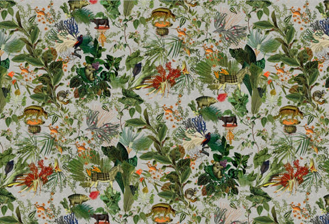 Image of Asian Inspired Animal Print II Wallpaper Murals, Custom Sizes, Less Waste