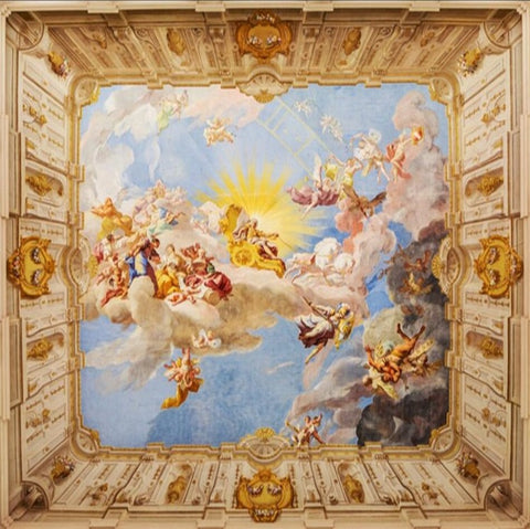 Image of European Ceiling Fresco Ceiling Mural, Custom Sizes Available