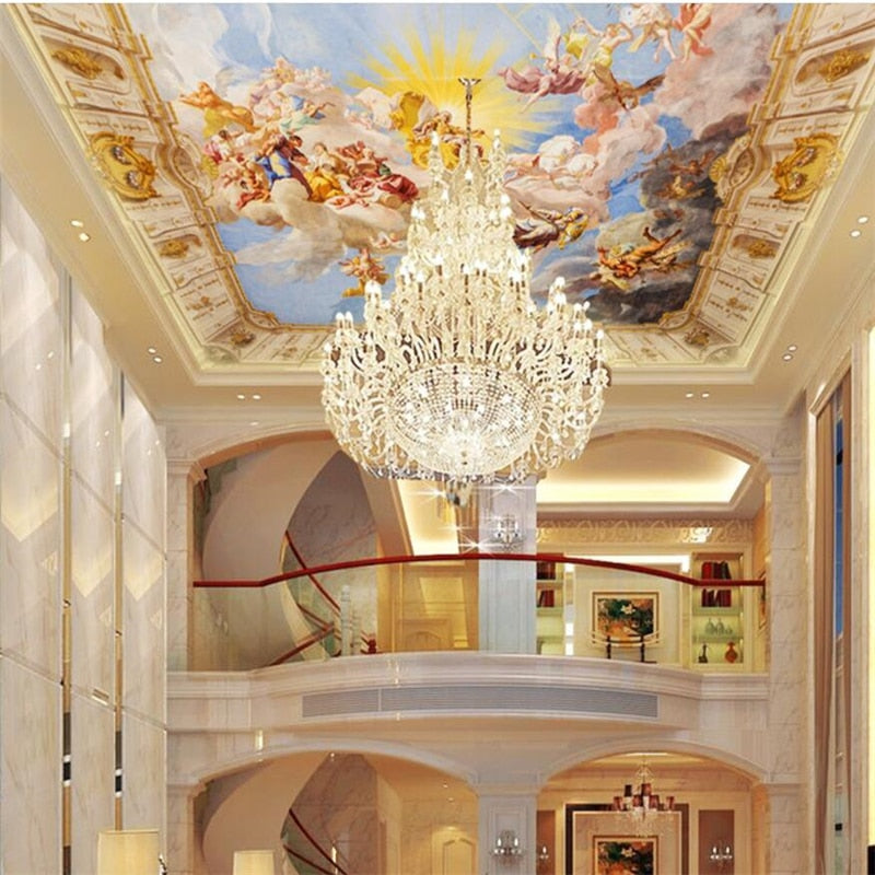European Ceiling Fresco Ceiling Mural, Custom Sizes Available
