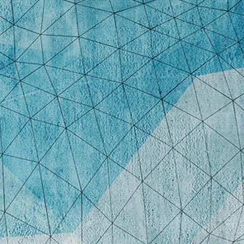 Image of Abstract Blue and White Geometric Shapes Wallpaper Mural, Custom Sizes Available Wall Murals Maughon's