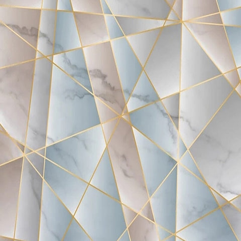 Image of Abstract Geometric Pastel Wallpaper Mural, Custom Sizes Available Wall Murals Maughon's