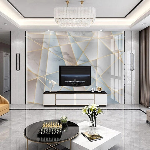 Image of Abstract Geometric Pastel Wallpaper Mural, Custom Sizes Available Wall Murals Maughon's