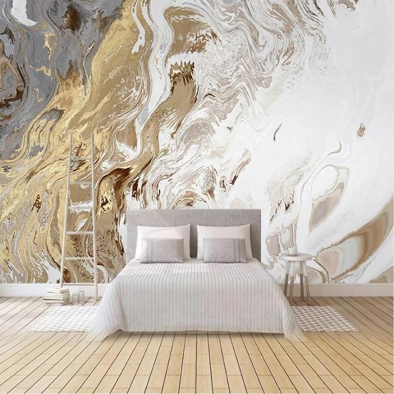 Abstract in White, Tan, Gray Wallpaper Mural, Custom Sizes Available Household-Wallpaper Maughon's