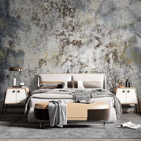 Image of Abstract Mottled Cement Wallpaper Mural, Custom Sizes Available Wall Murals Maughon's