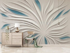 Abstract Petals Wallpaper Mural, Custom Sizes Available