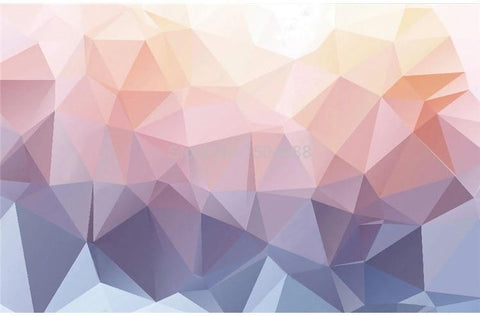 Image of Abstract Pink and Purple Geometric Wallpaper Mural, Custom Sizes Available Household-Wallpaper Maughon's