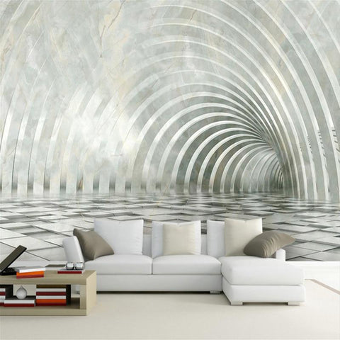 Image of Abstract Tunnel Wallpaper Mural, Custom Sizes Available Household-Wallpaper Maughon's