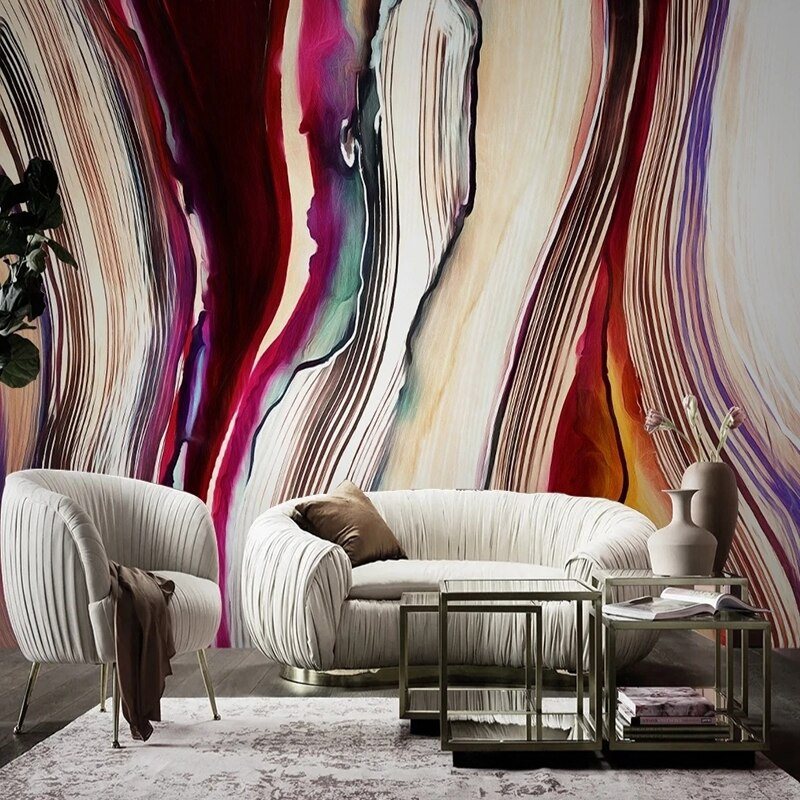 Abstract Vertical Lines Wallpaper Mural, Custom Sizes Available Wall Murals Maughon's