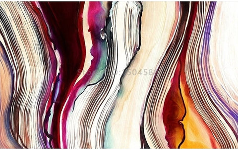 Image of Abstract Vertical Lines Wallpaper Mural, Custom Sizes Available Wall Murals Maughon's