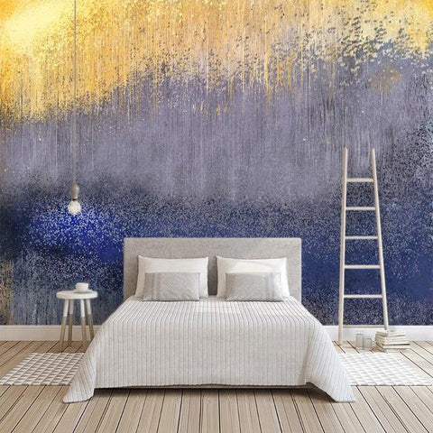 Image of Abstract Yellow and Purple Gradient Wallpaper Mural, Custom Sizes Available Maughon's