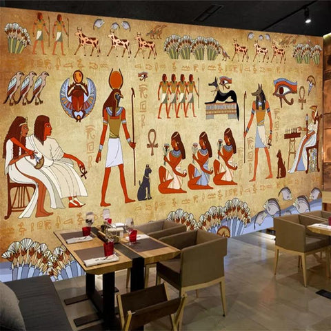 Image of Ancient Egyptian Wallpaper Mural, Custom Sizes Available Household-Wallpaper Maughon's