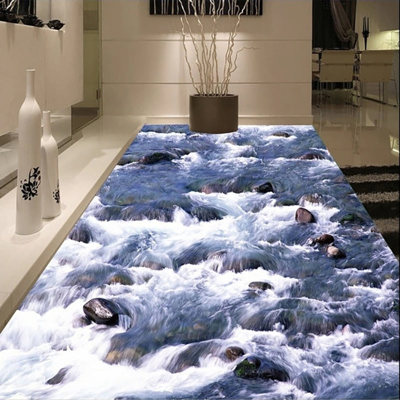 Awesome River Rapids Floor Mural, Custom Sizes Available Floor Murals Maughon's