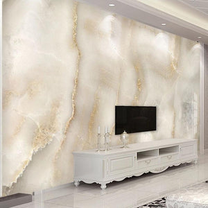 Beautiful Beige Marble Stone Wallpaper Mural, Custom Sizes Available Household-Wallpaper Maughon's 