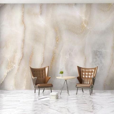 Image of Beautiful Beige Marble Stone Wallpaper Mural, Custom Sizes Available Household-Wallpaper Maughon's 
