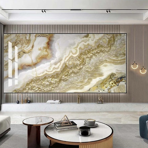 Image of Beautiful Brown and White Veined Marble Wallpaper Mural, Custom Sizes Available Wall Murals Maughon's