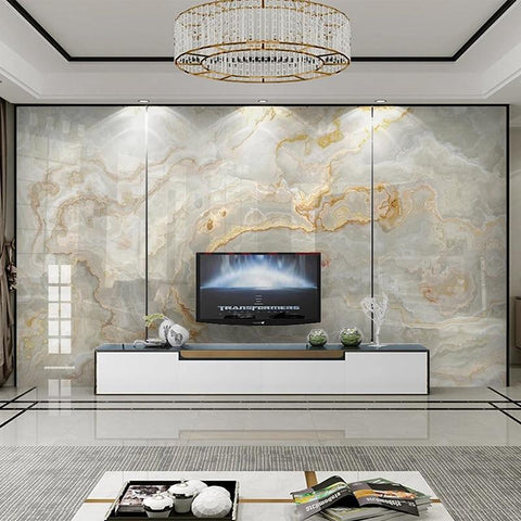 Image of Beautiful Brown, Gray and Tan Marble Wallpaper Mural, Custom Sizes Available Household-Wallpaper Maughon's