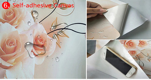 Image of Beautiful Cascading Waterfalls Wallpaper Mural, Custom Sizes Available Wall Murals Maughon's Self-adhesive Canvas