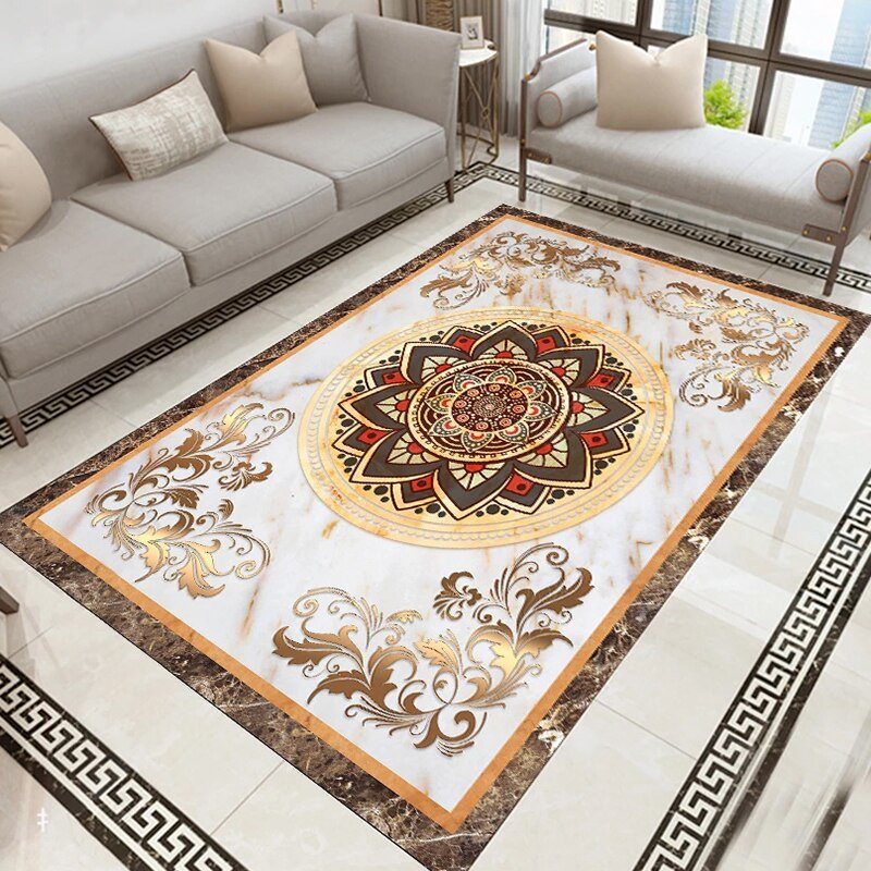 Beautiful Marble Medallion Floor Mural, Custom Sizes Available Floor Murals Maughon's