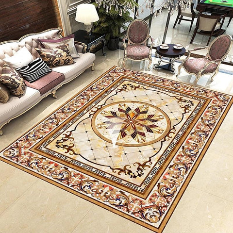 Image of Beautiful Medallion Rug Self Adhesive Floor Mural, Custom Sizes Available Household-Wallpaper-Floor Maughon's