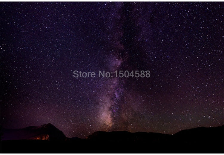 Beautiful Night Sky Milky Way Wallpaper Mural, Custom Sizes Available Wall Murals Maughon's