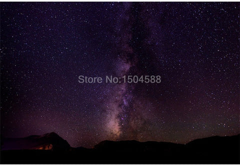 Image of Beautiful Night Sky Milky Way Wallpaper Mural, Custom Sizes Available Wall Murals Maughon's