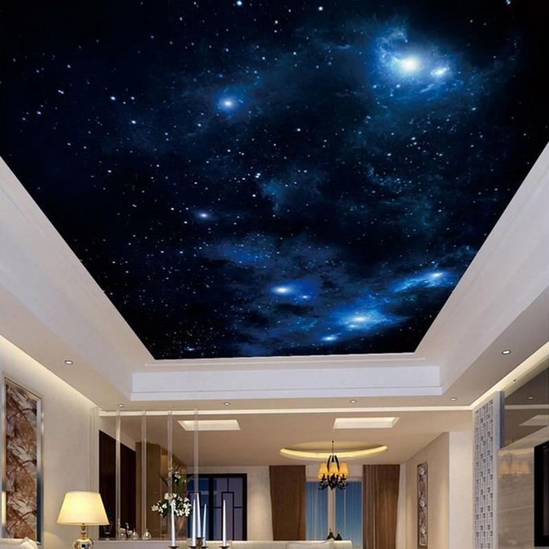 Beautiful Starry Sky Ceiling Wallpaper Mural, Custom Sizes Available Ceiling Murals Maughon's